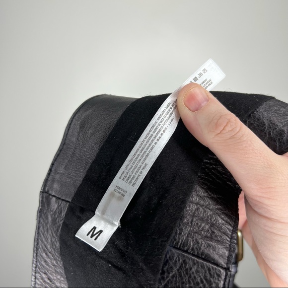 NWT FREE PEOPLE Rebel Leather Harness Black Medium - Picture 5 of 5